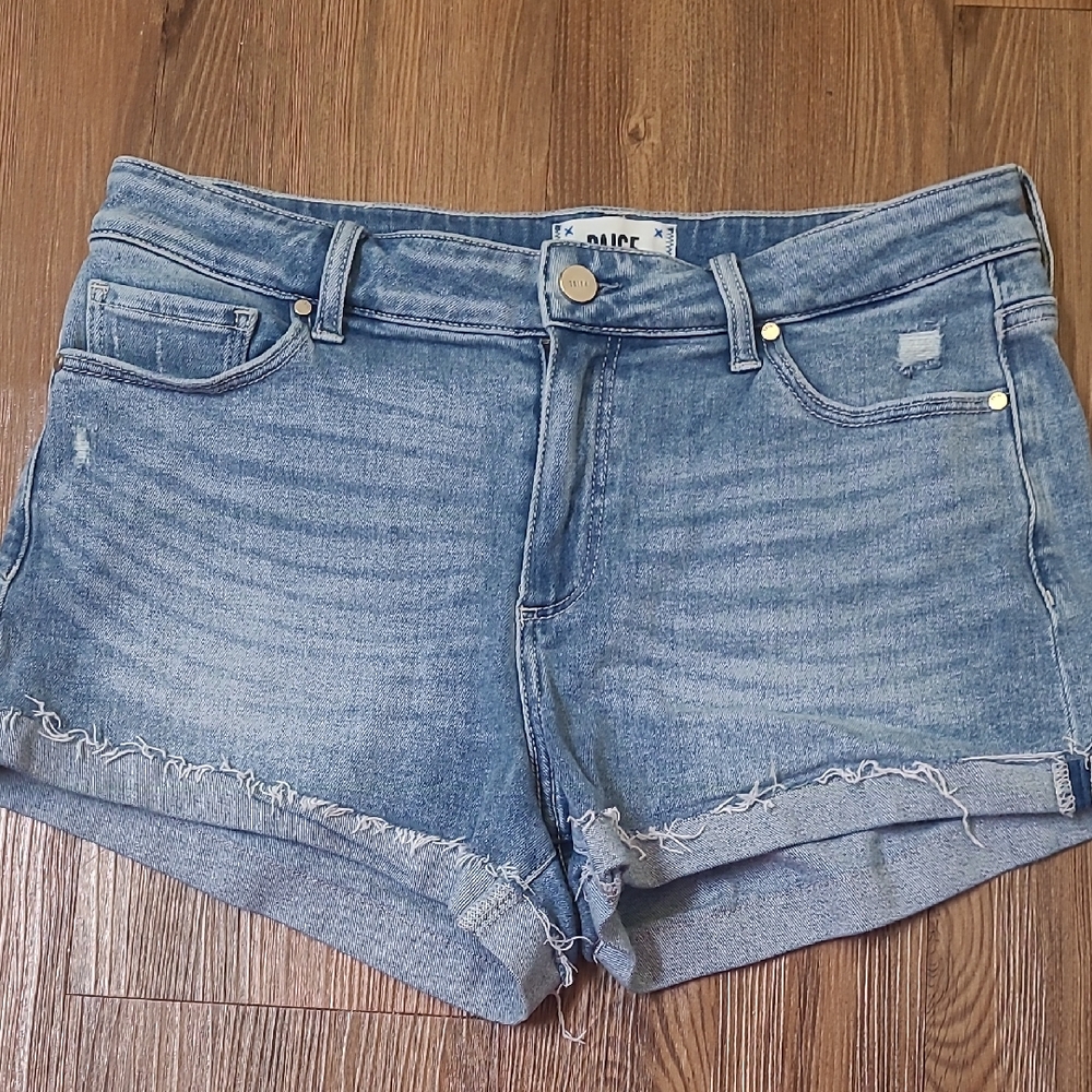 PAIGE Light‎ Blue Jean Shorts used good condition